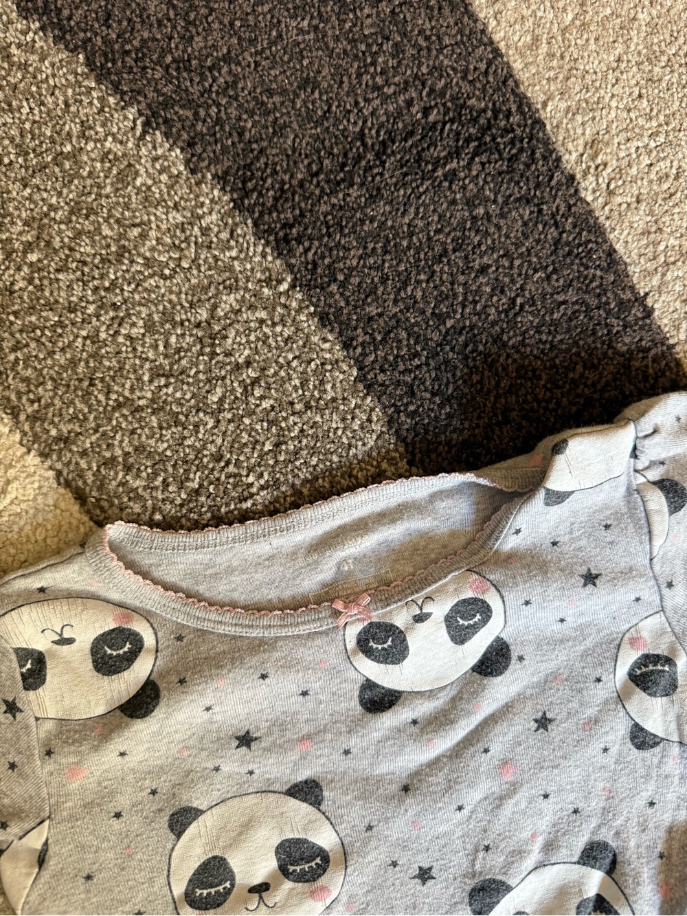 Carters Panda print pajama set - Picture 3 of 3